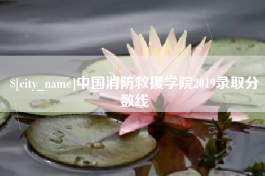 大同中国消防救援学院2019录取分数线