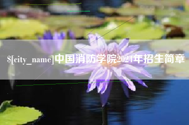 大同中国消防学院2024年招生简章