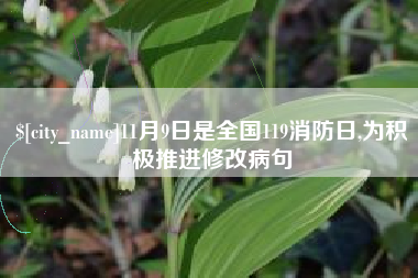 大同11月9日是全国119消防日,为积极推进修改病句