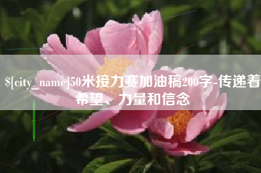 大同50米接力赛加油稿200字-传递着希望、力量和信念