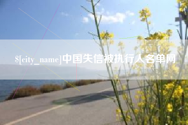 大同中国失信被执行人名单网