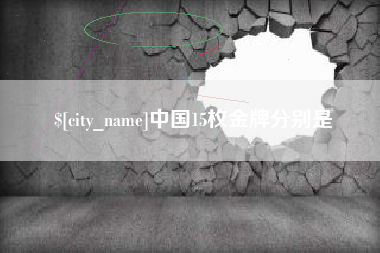 大同中国15枚金牌分别是
