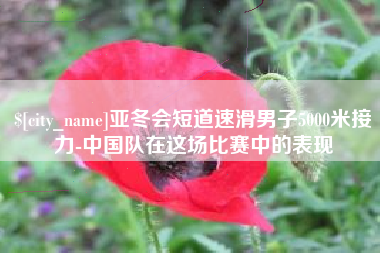 大同亚冬会短道速滑男子5000米接力-中国队在这场比赛中的表现