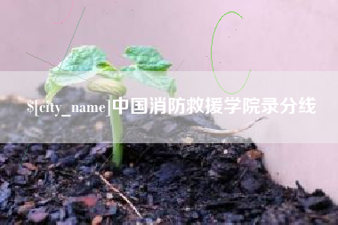 大同中国消防救援学院录分线