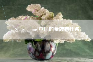 大同中国的金牌有几名