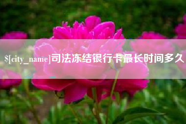 大同司法冻结银行卡最长时间多久