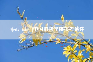 大同中国消防学院报考条件