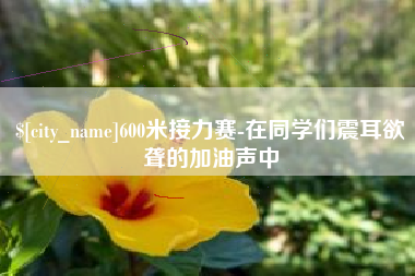 大同600米接力赛-在同学们震耳欲聋的加油声中