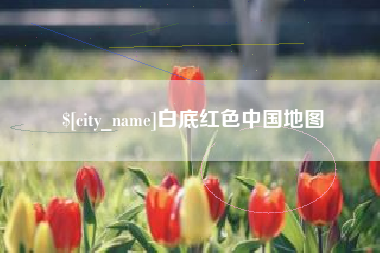 大同白底红色中国地图