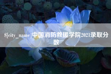 大同中国消防救援学院2021录取分数