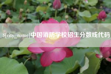 大同中国消防学校招生分数线代码