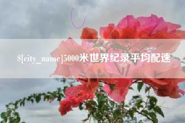 大同5000米世界纪录平均配速