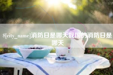 大同消防日是哪天我国的消防日是哪天