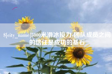 大同5000米滑冰接力-团队成员之间的信任是成功的基石