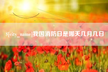 大同我国消防日是哪天几月几日