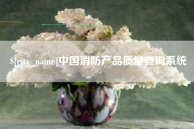 大同中国消防产品质量查询系统