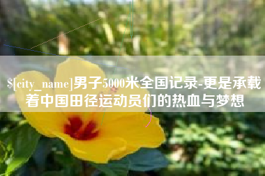 大同男子5000米全国记录-更是承载着中国田径运动员们的热血与梦想