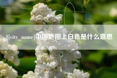 大同中国地图上白色是什么意思