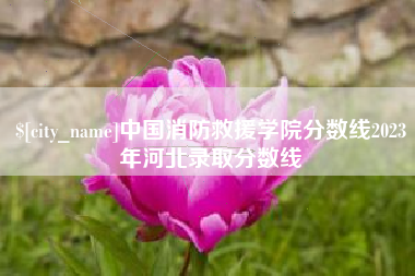 大同中国消防救援学院分数线2023年河北录取分数线