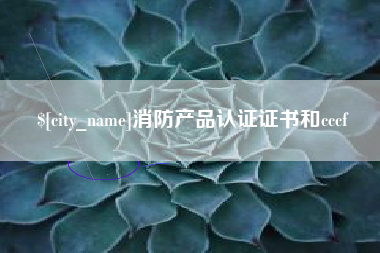 大同消防产品认证证书和cccf