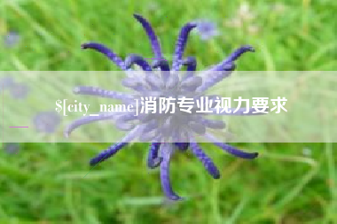 大同消防专业视力要求