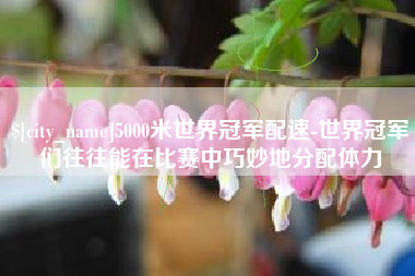 大同5000米世界冠军配速-世界冠军们往往能在比赛中巧妙地分配体力