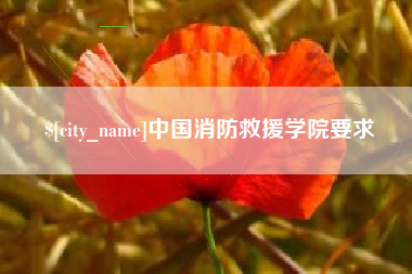 大同中国消防救援学院要求