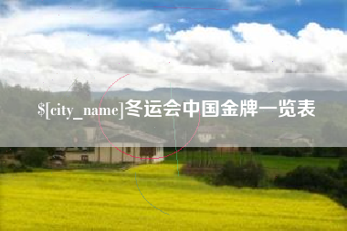 大同冬运会中国金牌一览表