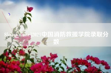 大同2021中国消防救援学院录取分数
