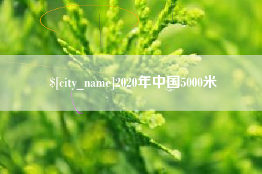 大同2020年中国5000米