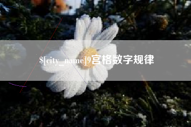 大同9宫格数字规律